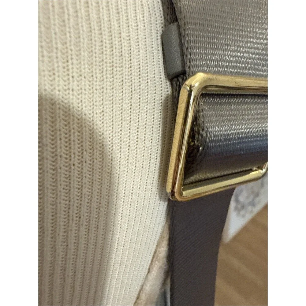 TUMI Voyageur Crossbody Bag Gray Nylon Lightweight Travel Everyday Shoulder